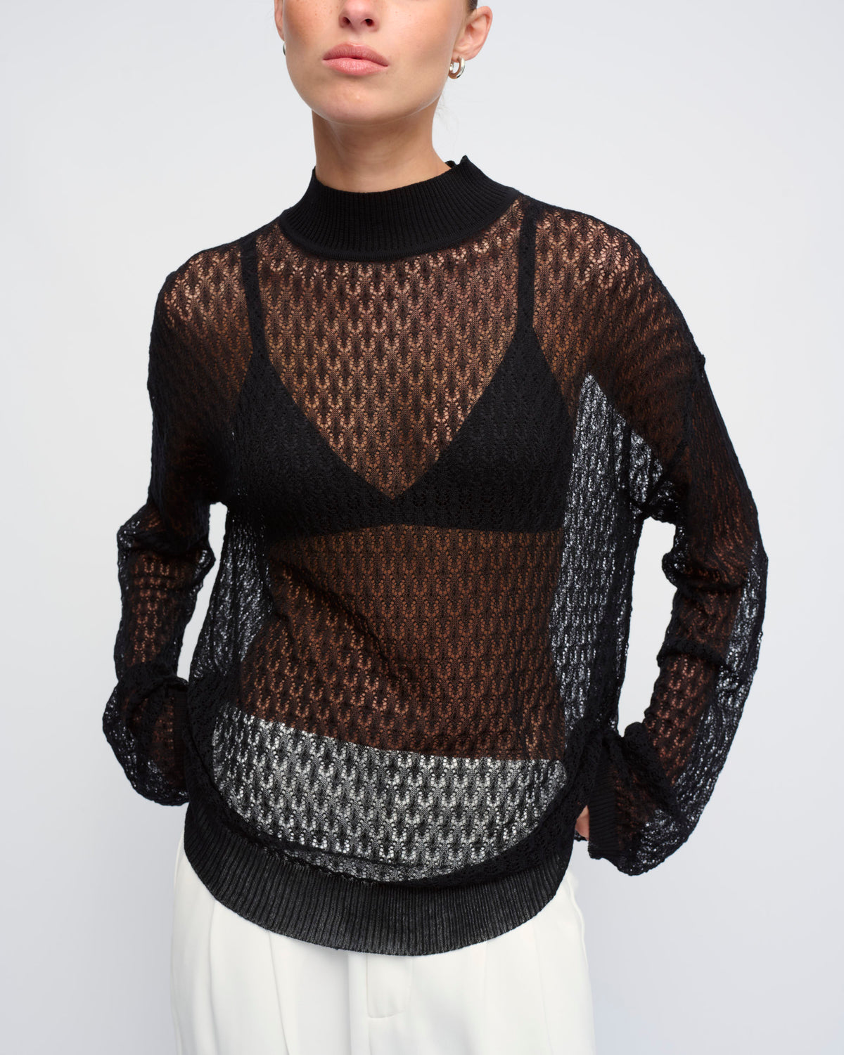 MONET LACE SWEATER