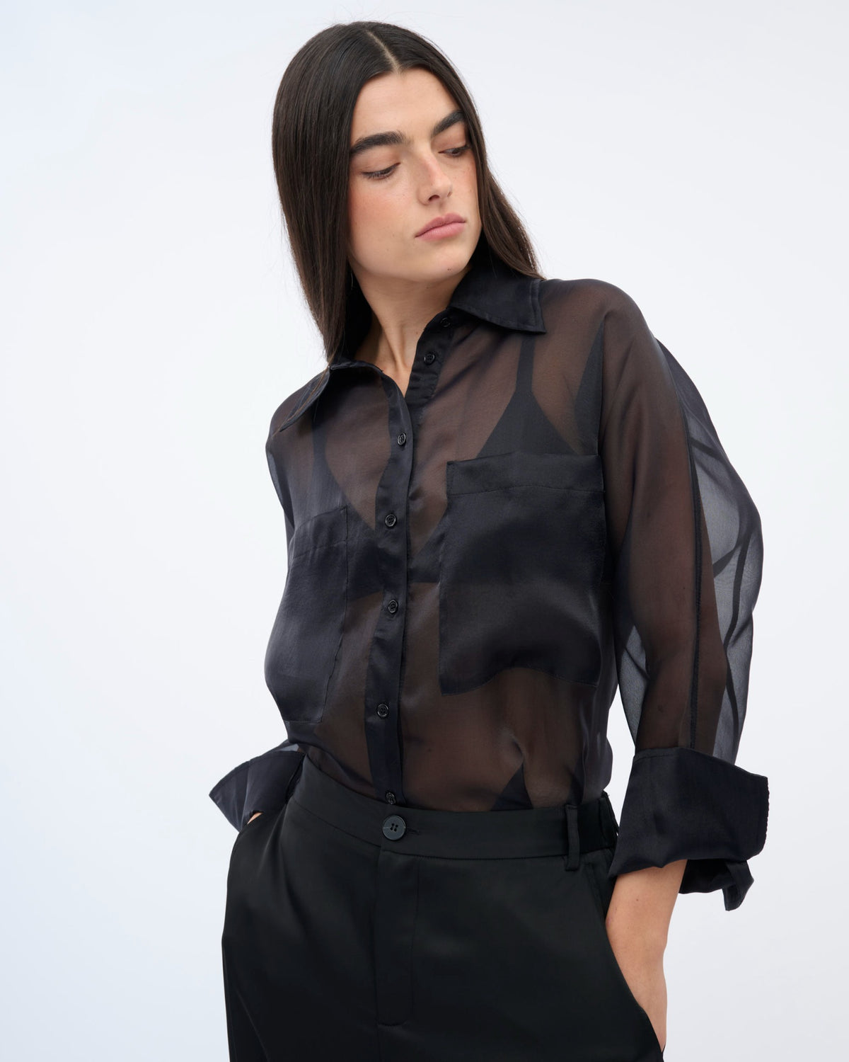 MONIQUE SHIRT black PreOrder
