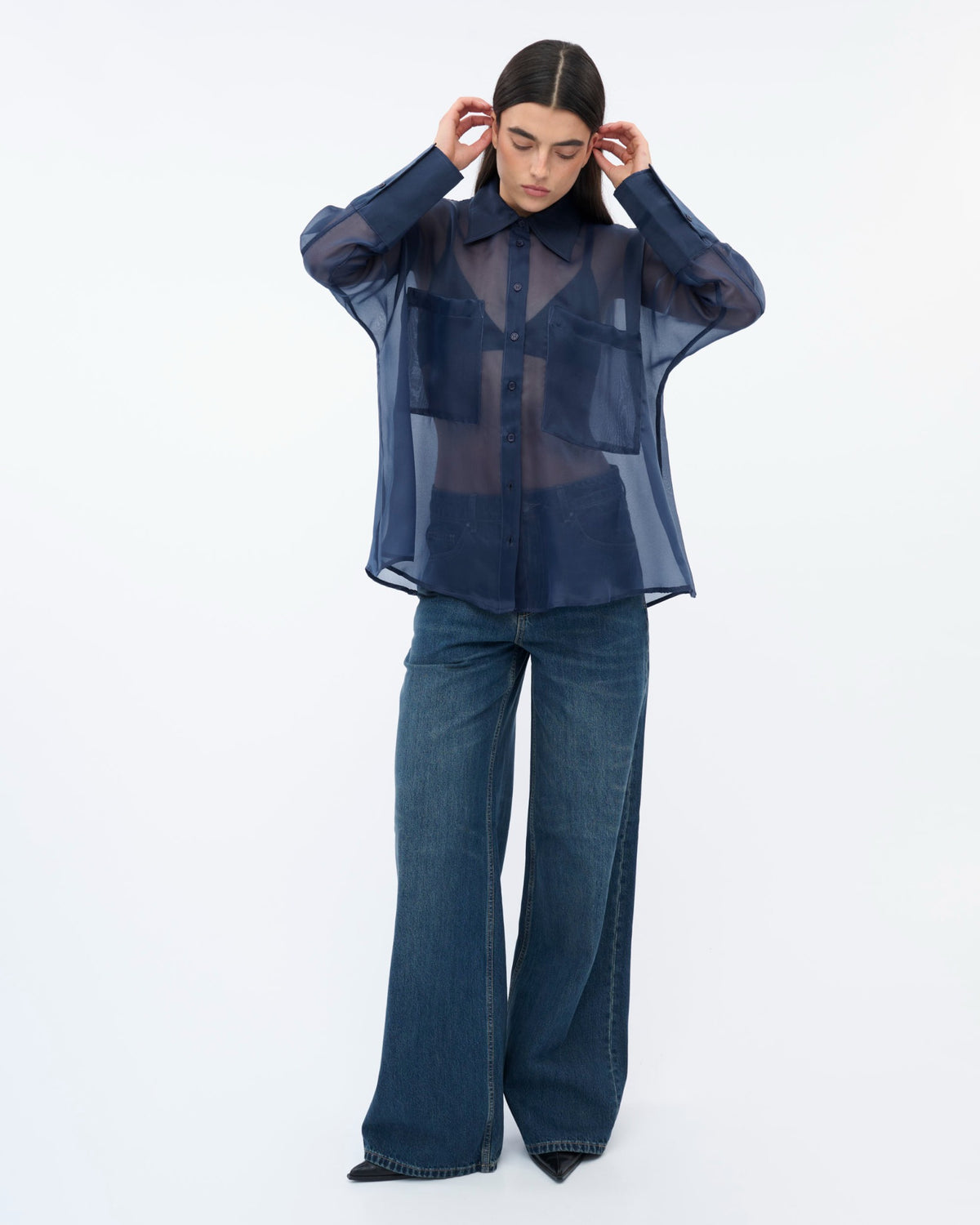 MONIQUE SHIRT midnight blue PreOrder