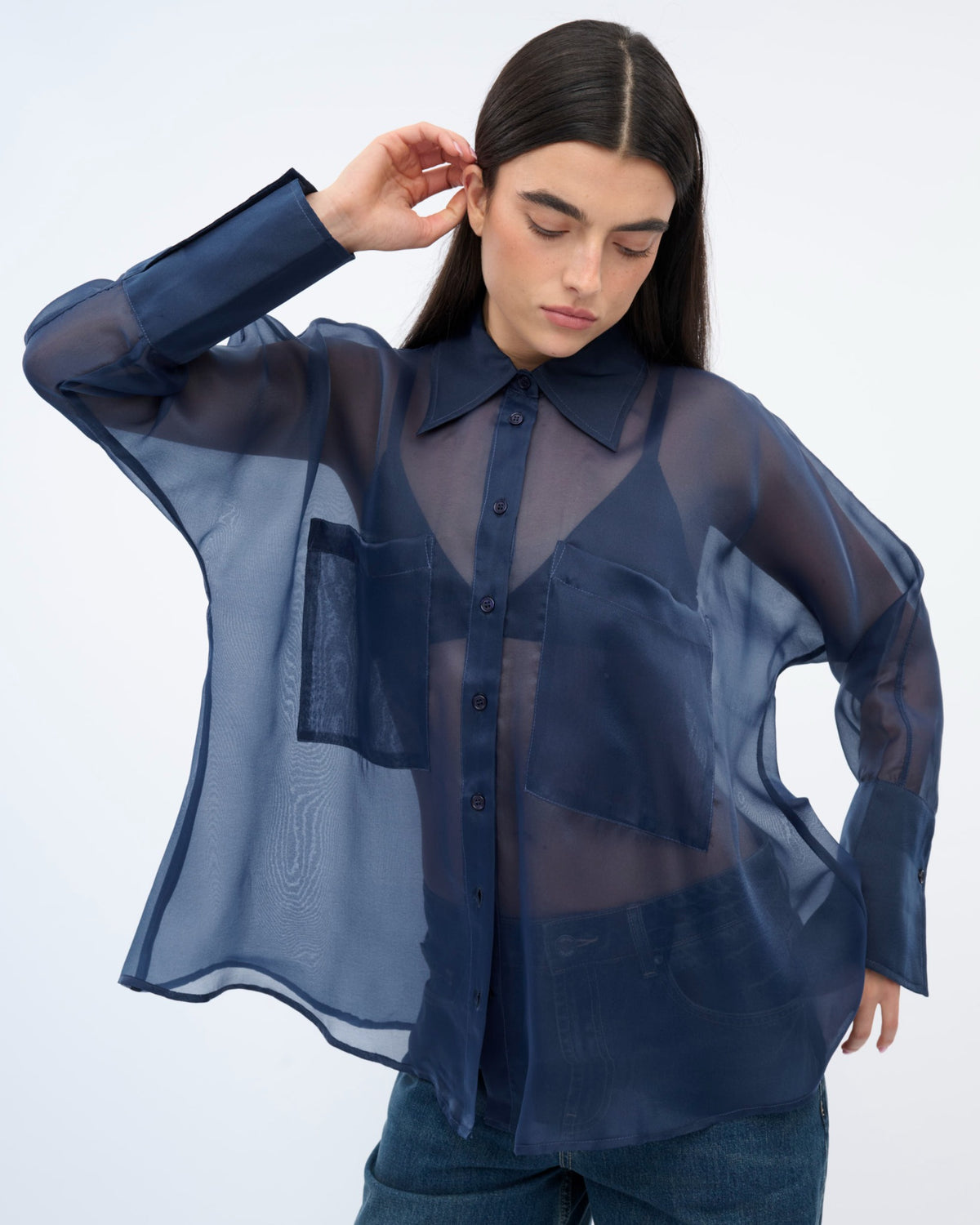 MONIQUE SHIRT midnight blue PreOrder