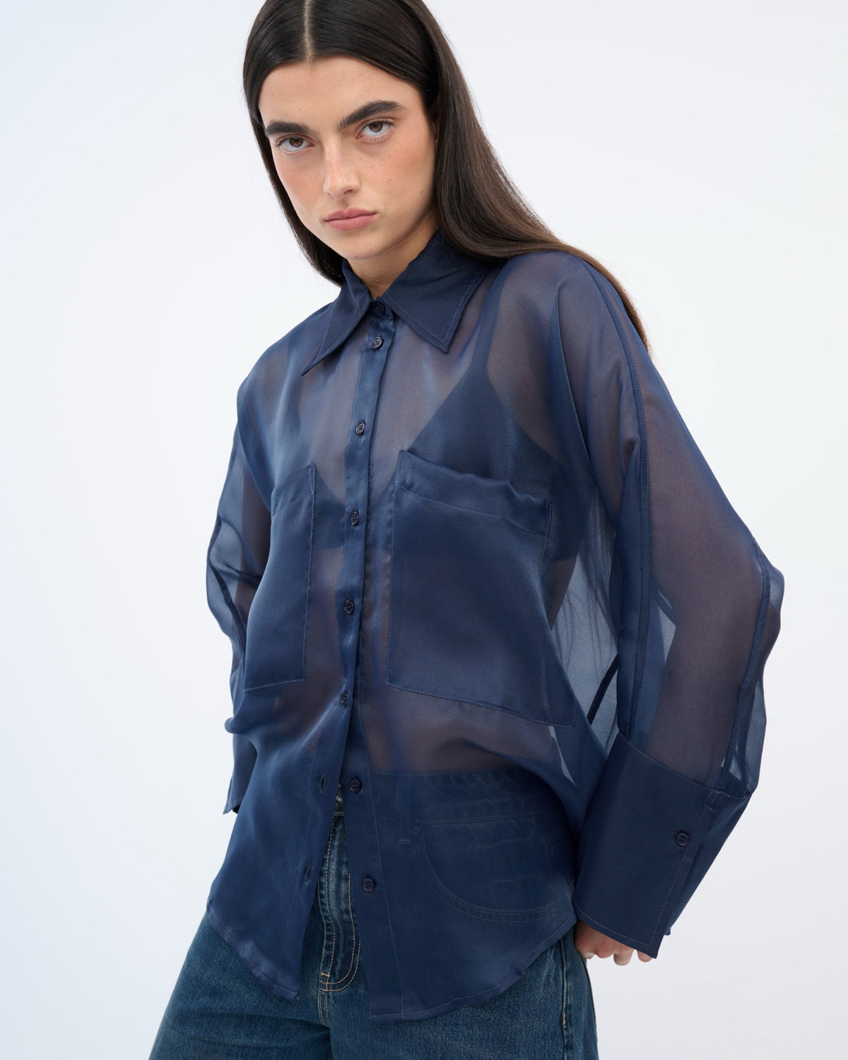 MONIQUE SHIRT midnight blue PreOrder