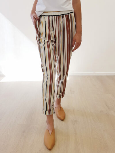 Pants | ALMOND S/20 | Brown Stripes