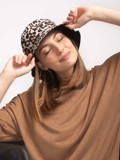 Hat | Leopard | Cream