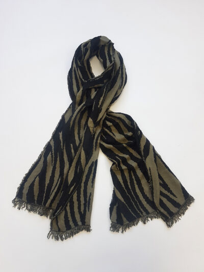 Scarf | Zebra| Olive