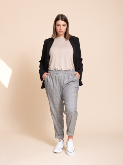 Pants | ALMOND W-21 | Black and white