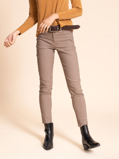 Pants | RAFAEL | Checked Camel