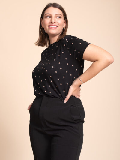 T-Shirt | ANNIE | Black dots