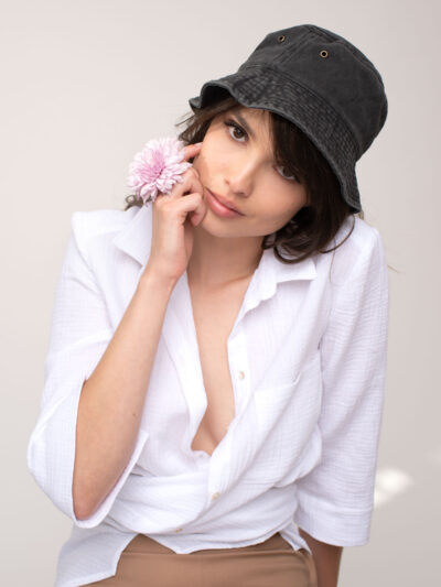 Cotton Bucket Hat | Black