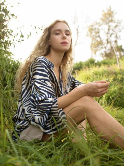 Shirt | LAVA | Beige Blue