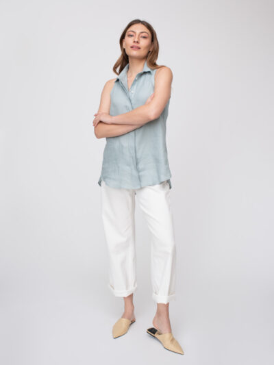 Top | MEGAN | Light blue